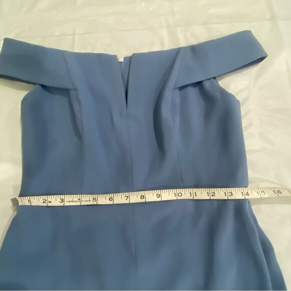 Norstrom Dessy Size 8  12  Collections 3038 Long Dress Larkspur Blue - Picture 12 of 15